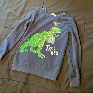 H&M Christmas 2 direction T Rex sweatshirt